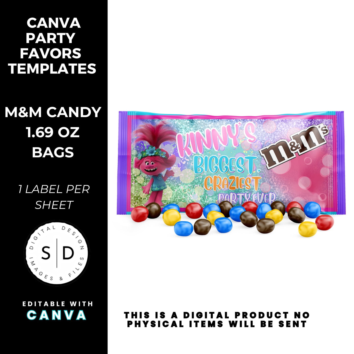 Trolls Craziest Party Favor Templates Bundle