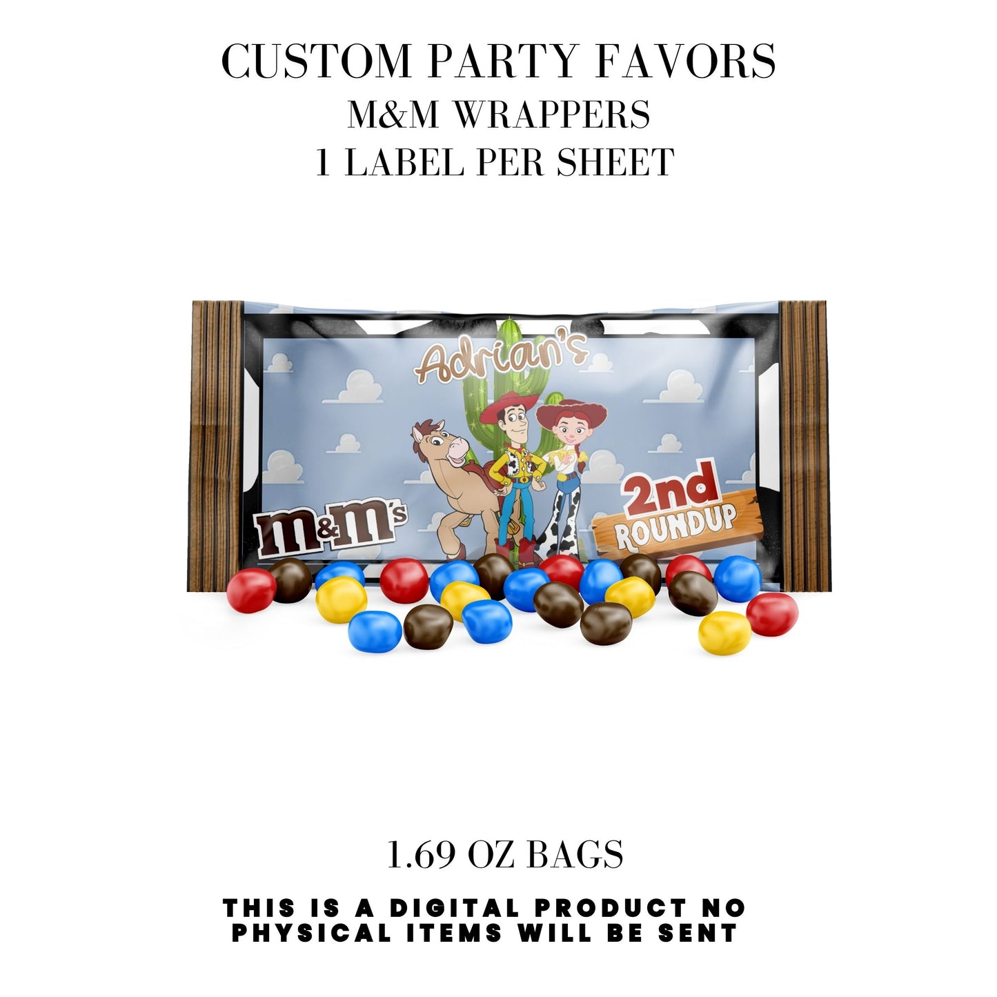 Toy Cowboy Roundup Digital Party Favor DFY