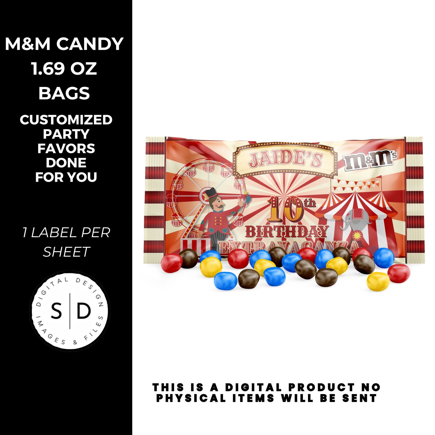 Carnival Extravaganza Birthday Party Favors DFY