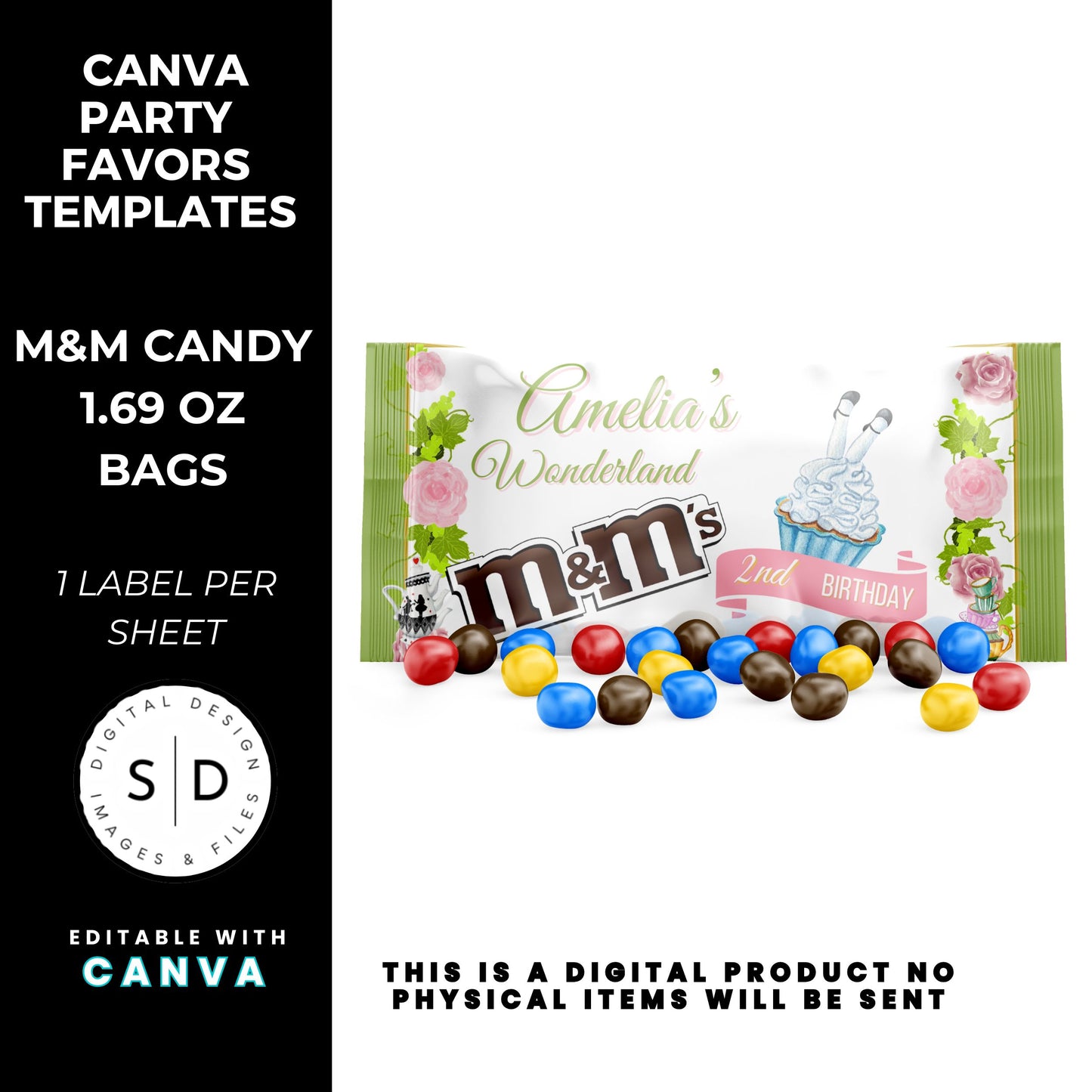 Alice In Wonderland Birthday Party Favor Templates Bundle