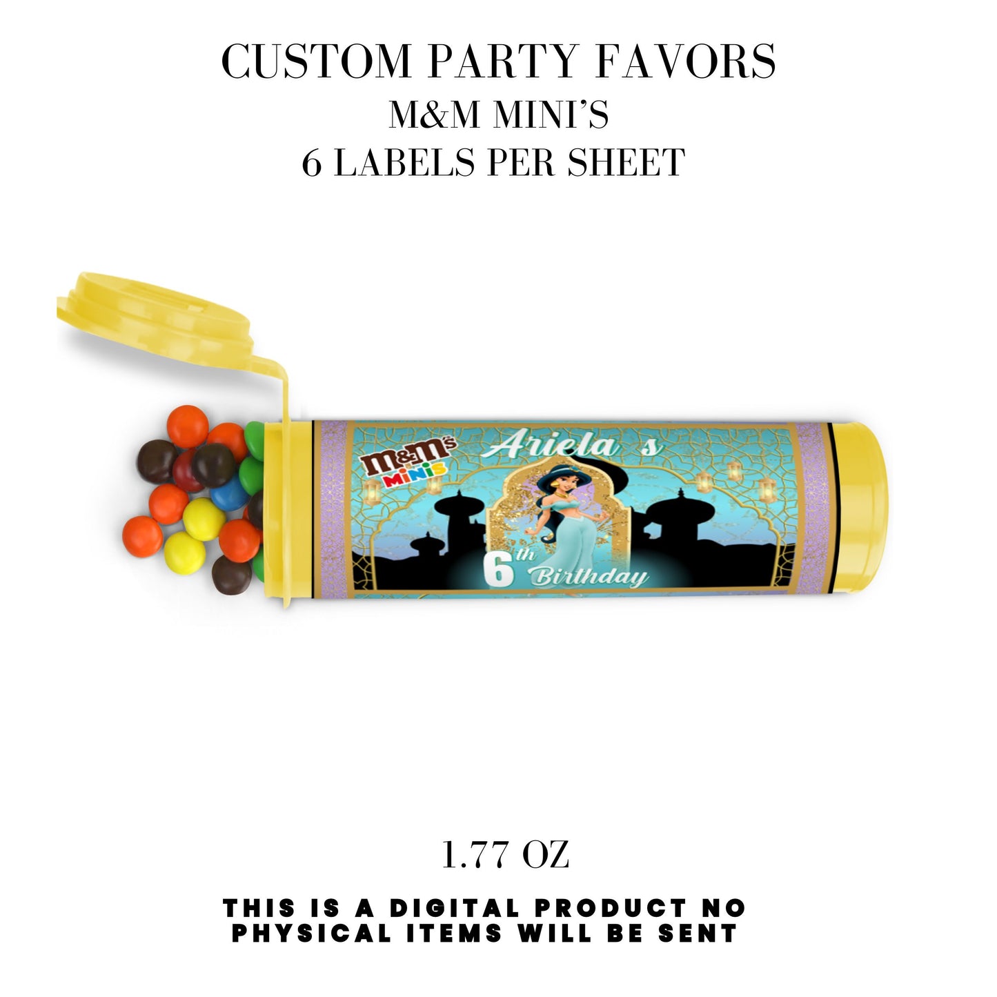 Princess Jasmine Birthday Party Favors DFY