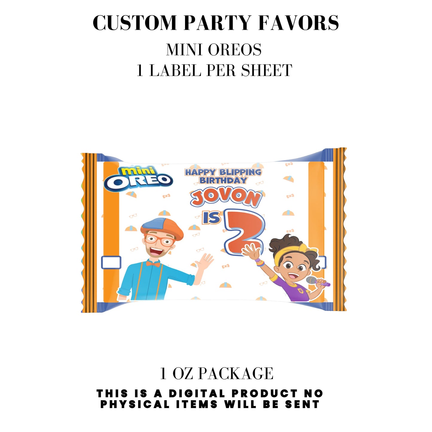 Blippi Birthday Party Printables DFY