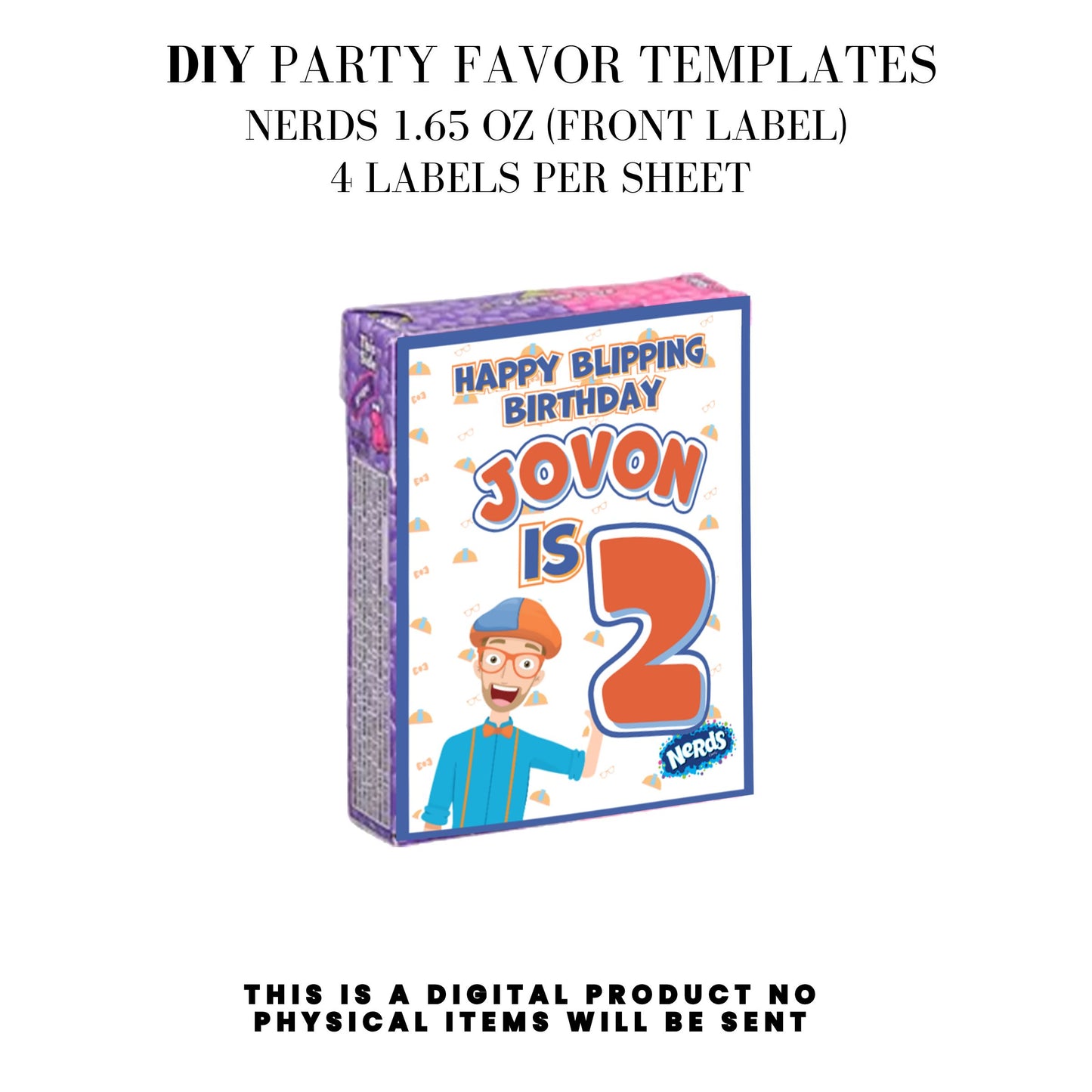 Blippi Birthday Party Printables DFY