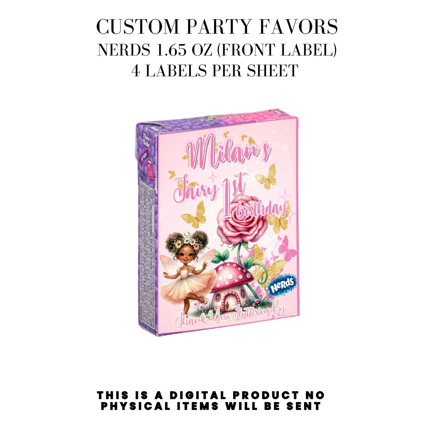 Pink Fairy Garden Birthday Party Favors DFY