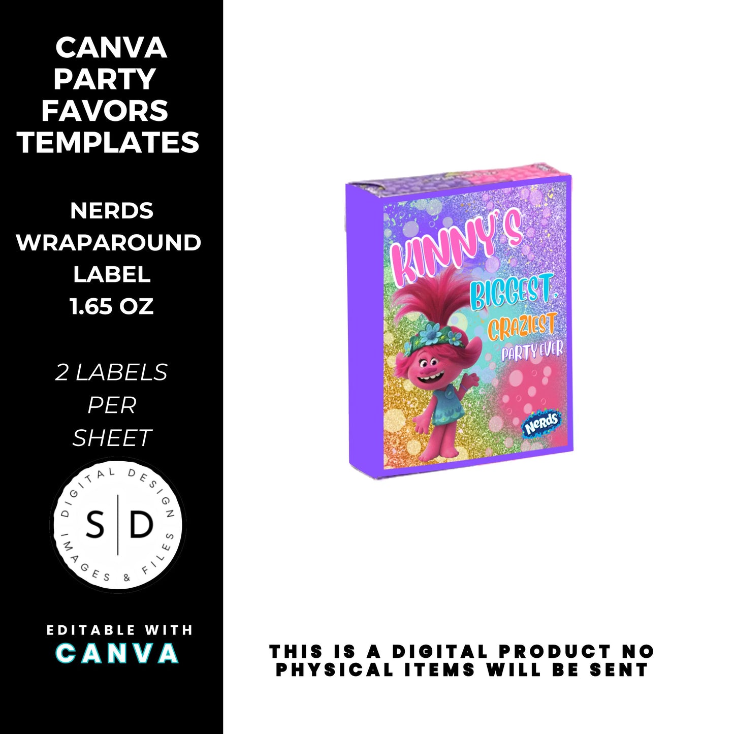 Trolls Craziest Party Favor Templates Bundle