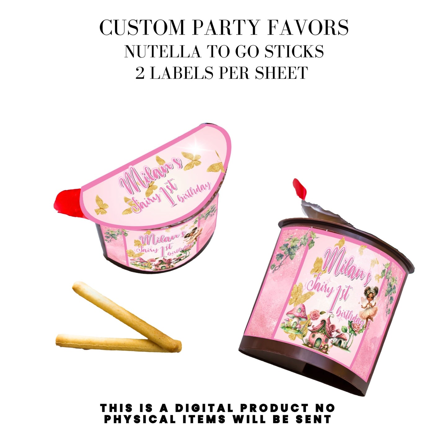 Pink Fairy Garden Birthday Party Favors DFY