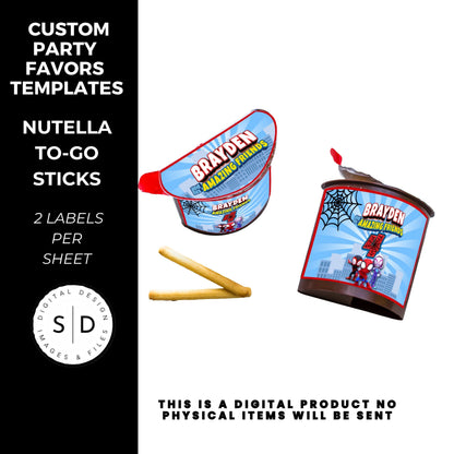 Spidey & Friends Birthday Party Favors DFY
