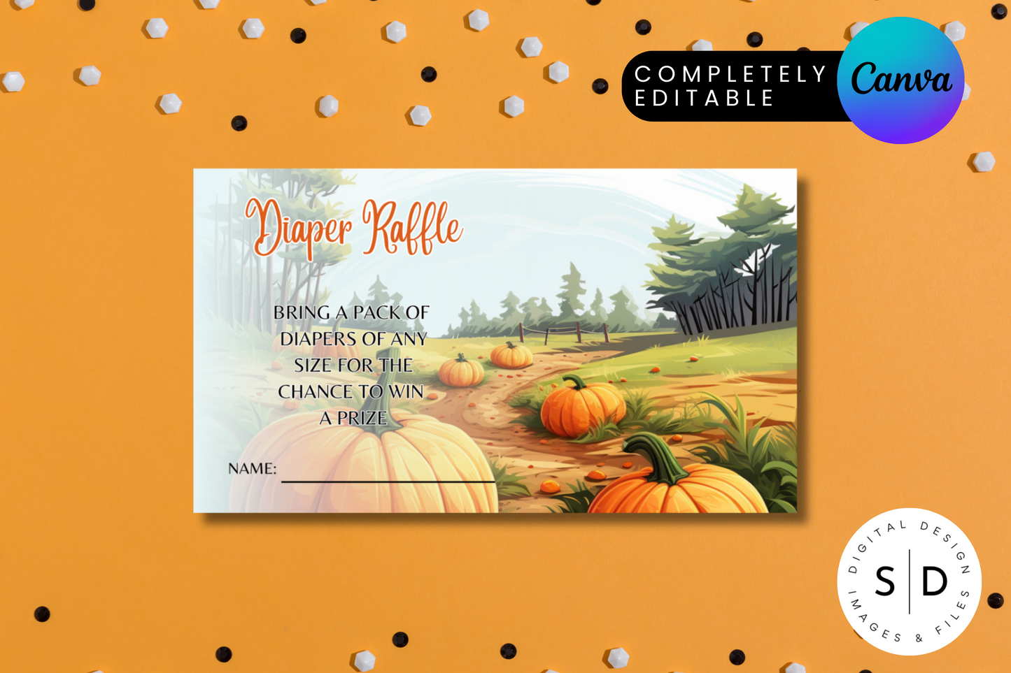 A Little Pumpkin Is On The Way Baby Shower invitation Bundle