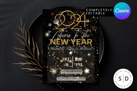 New Years Eve Invitation Template
