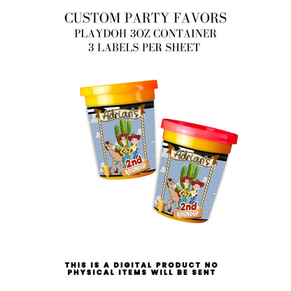 Toy Cowboy Roundup Digital Party Favor DFY