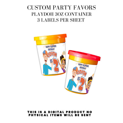 Blippi Birthday Party Printables DFY