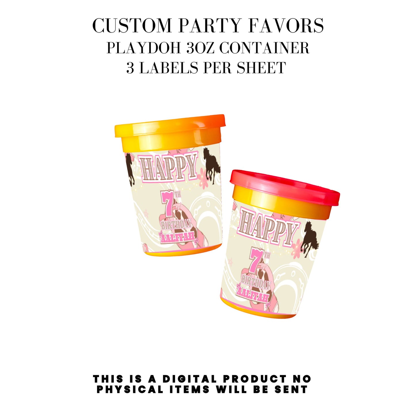 Cowgirl Rodeo Birthday Party Favors DFY