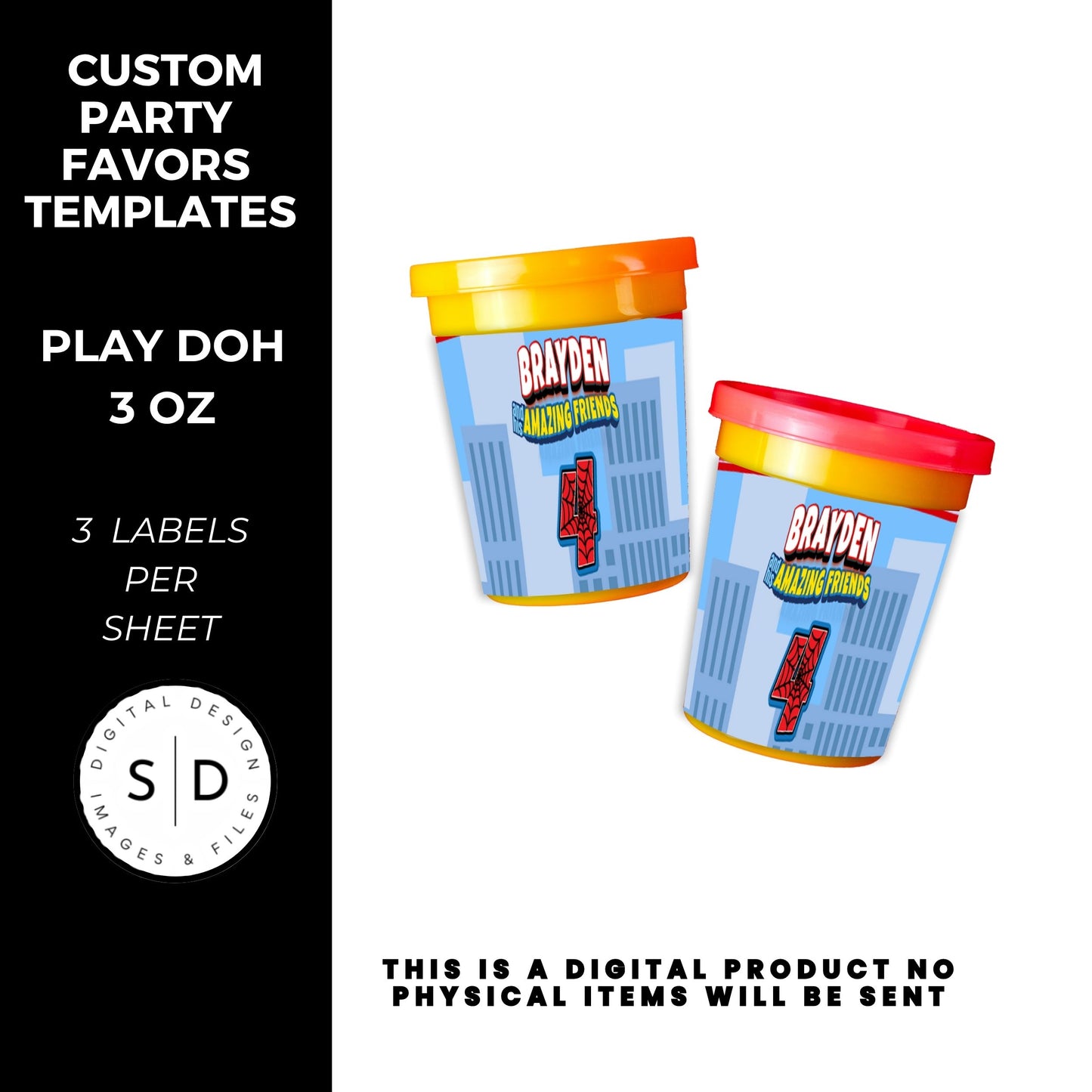 Spidey & Friends Birthday Party Favors DFY