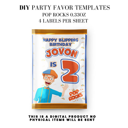 Blippi Birthday Party Printables DFY