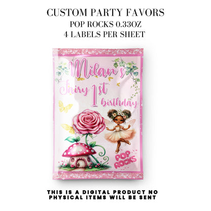 Pink Fairy Garden Birthday Party Favors DFY