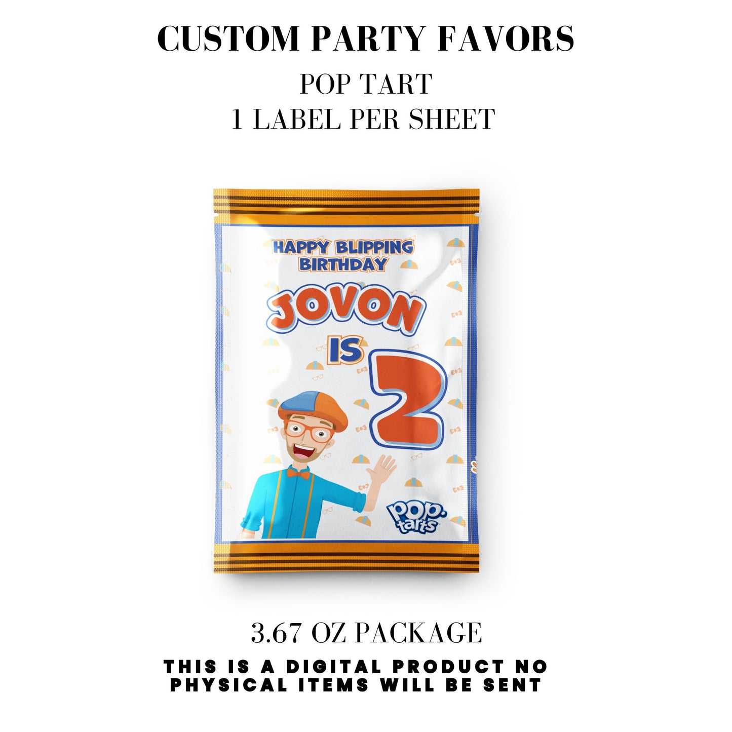 Blippi Birthday Party Printables DFY