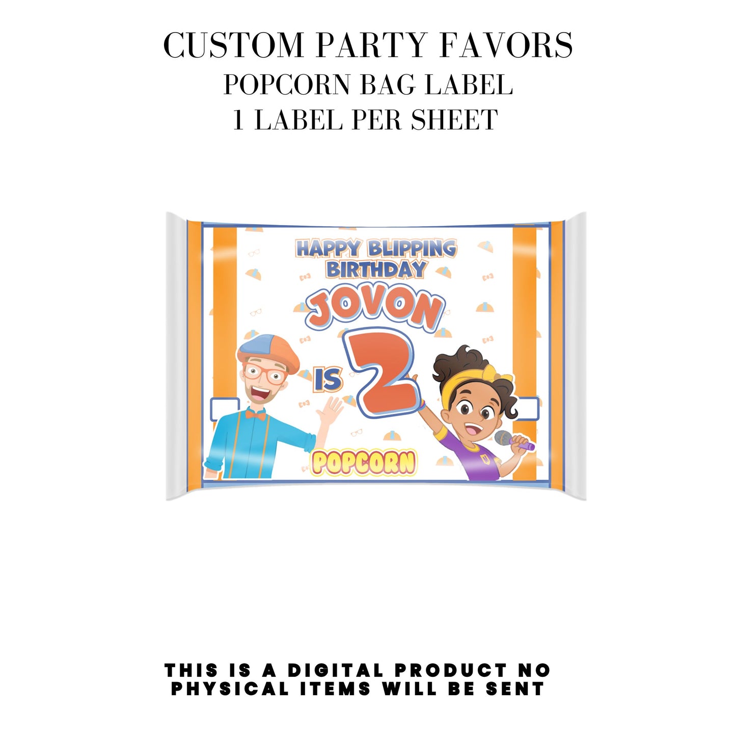 Blippi Birthday Party Printables DFY