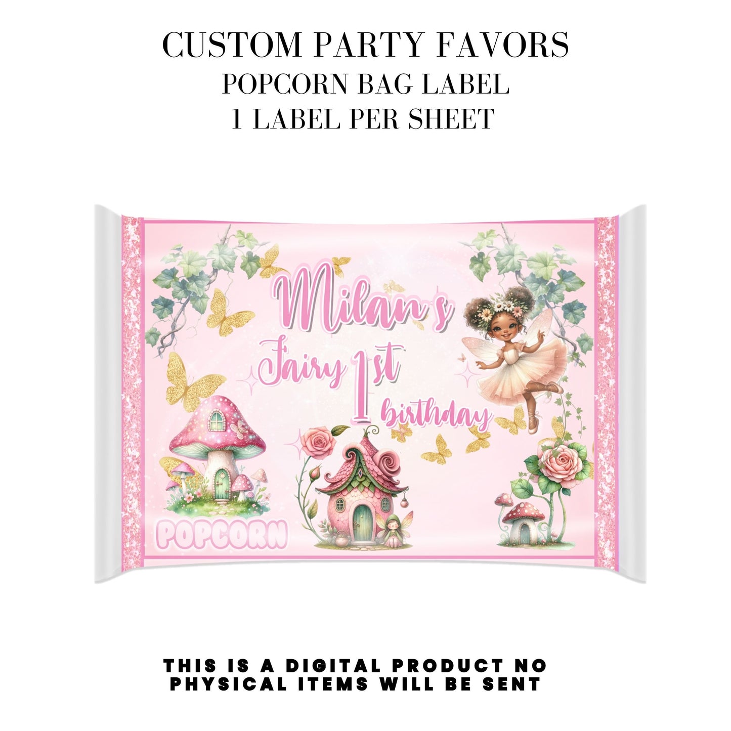 Pink Fairy Garden Birthday Party Favors DFY