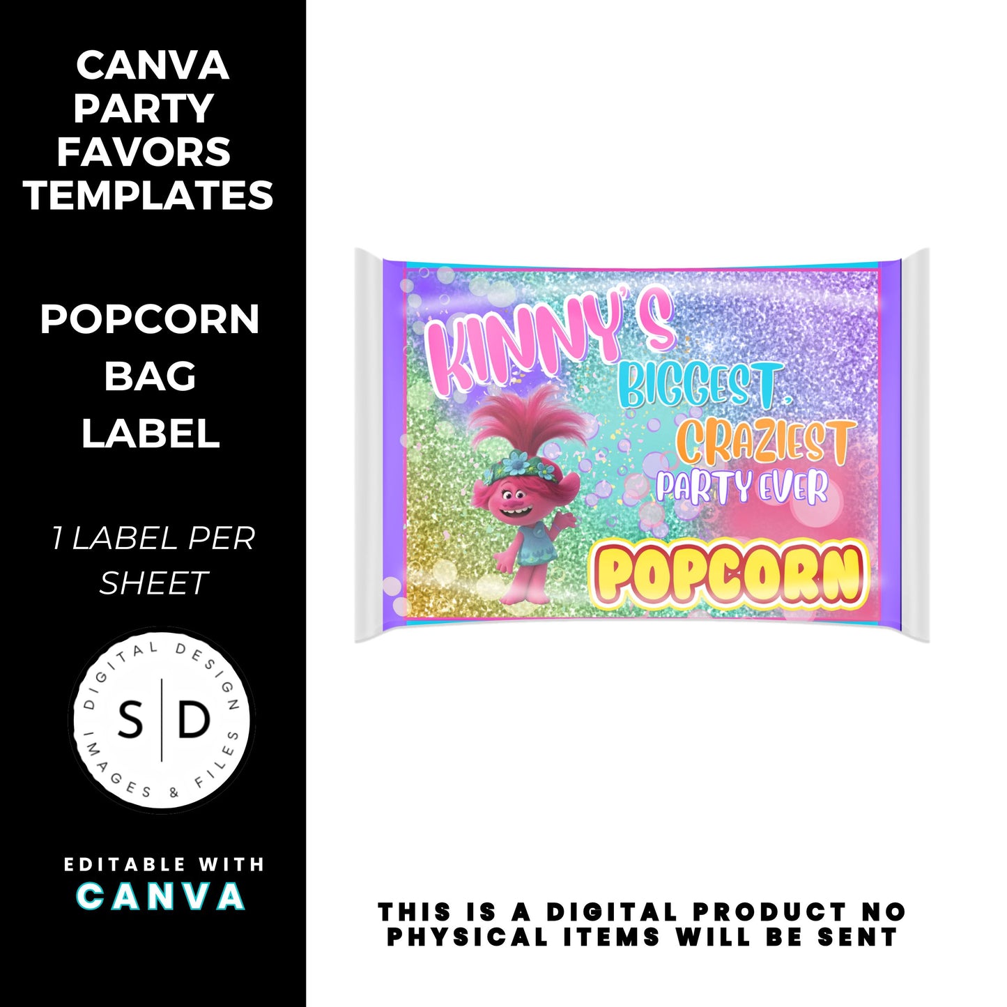 Trolls Craziest Party Favor Templates Bundle