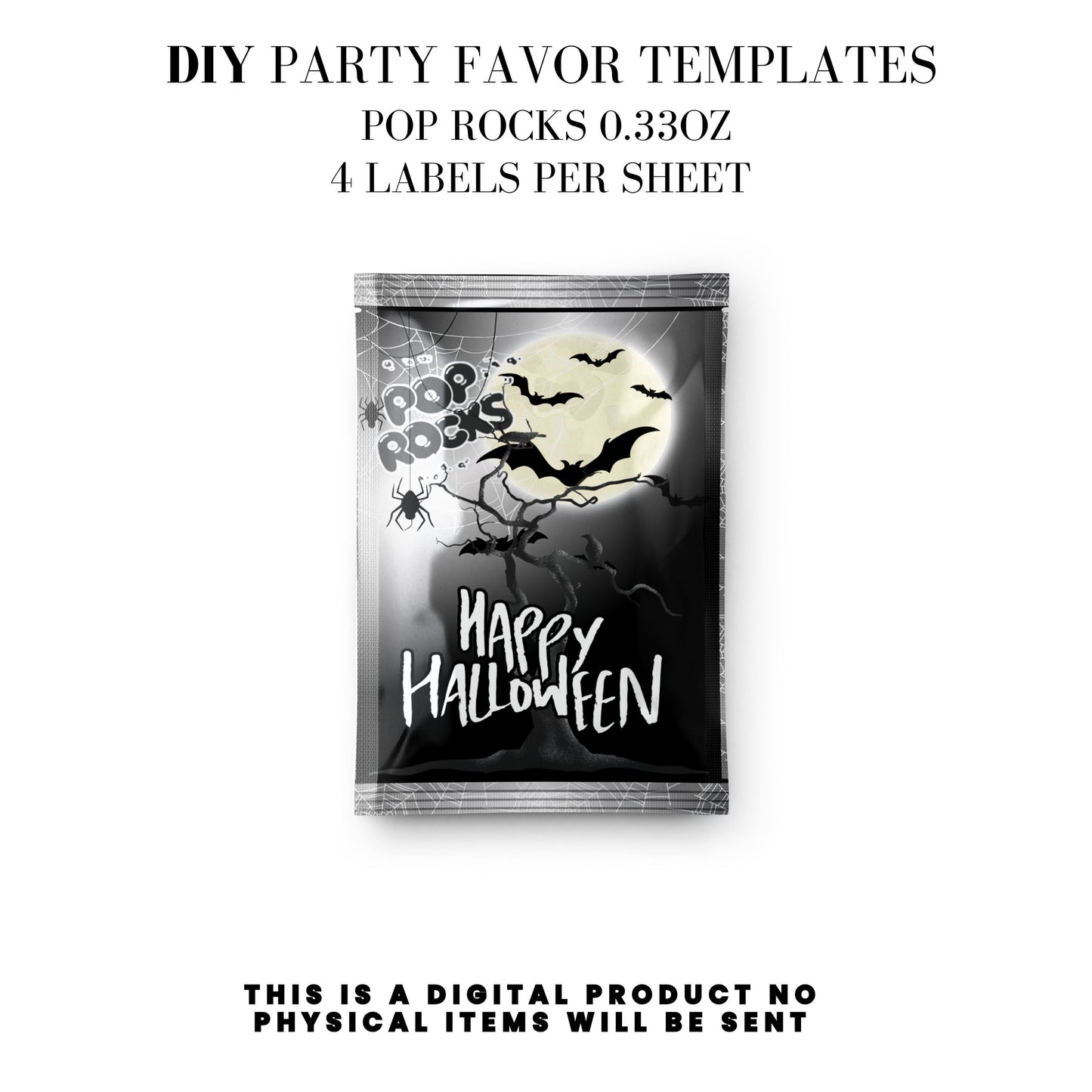 Happy Halloween Spooky Party Favors DFY