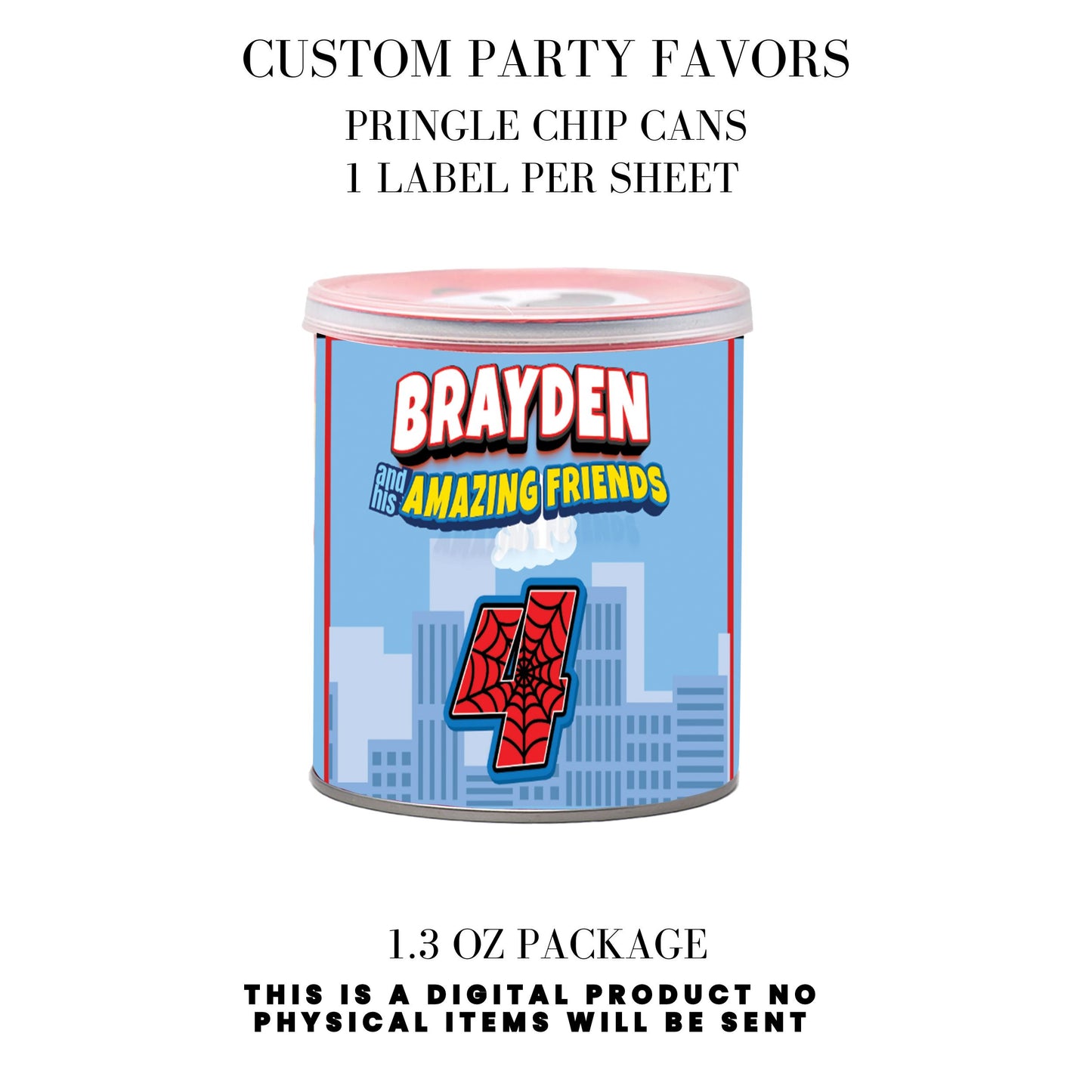 Spidey & Friends Birthday Party Favors DFY