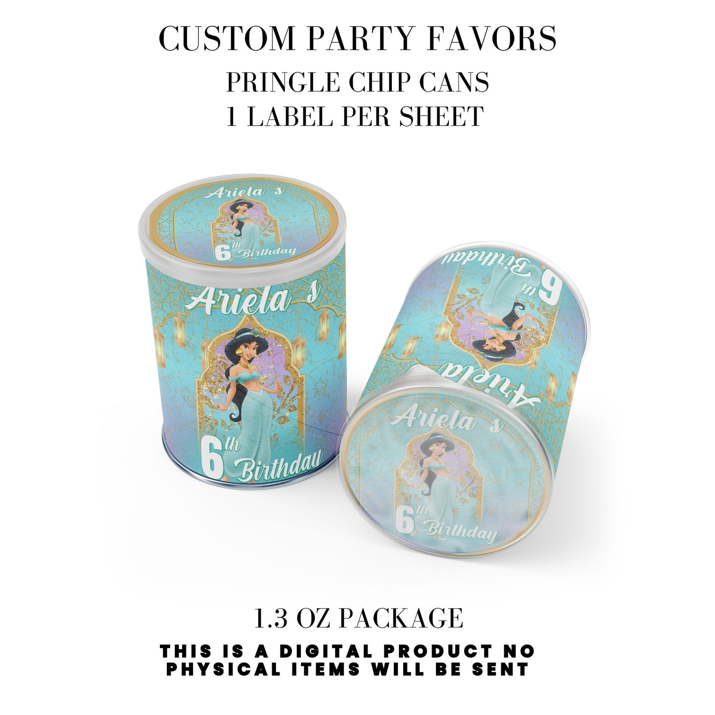 Princess Jasmine Birthday Party Favors DFY