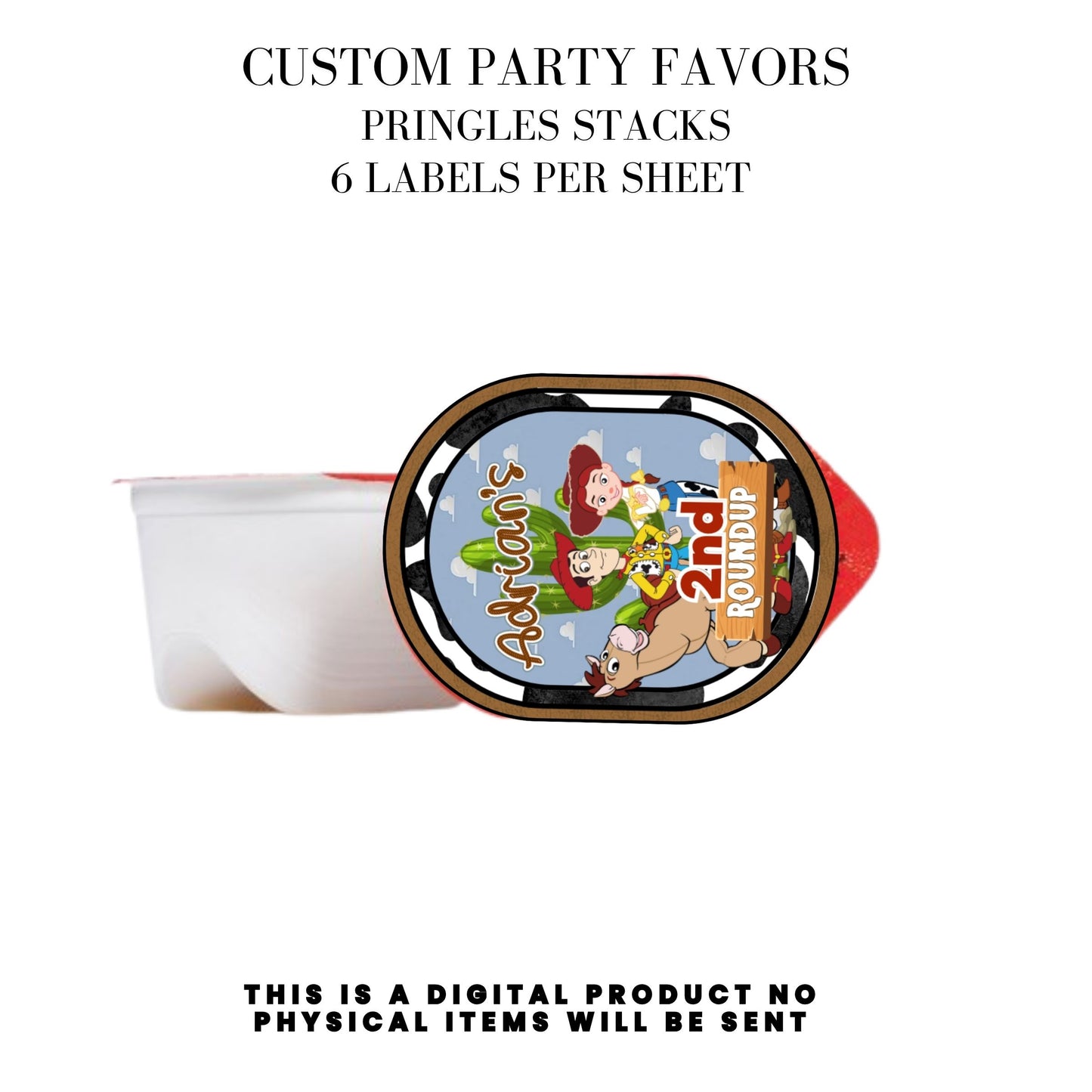 Toy Cowboy Roundup Digital Party Favor DFY