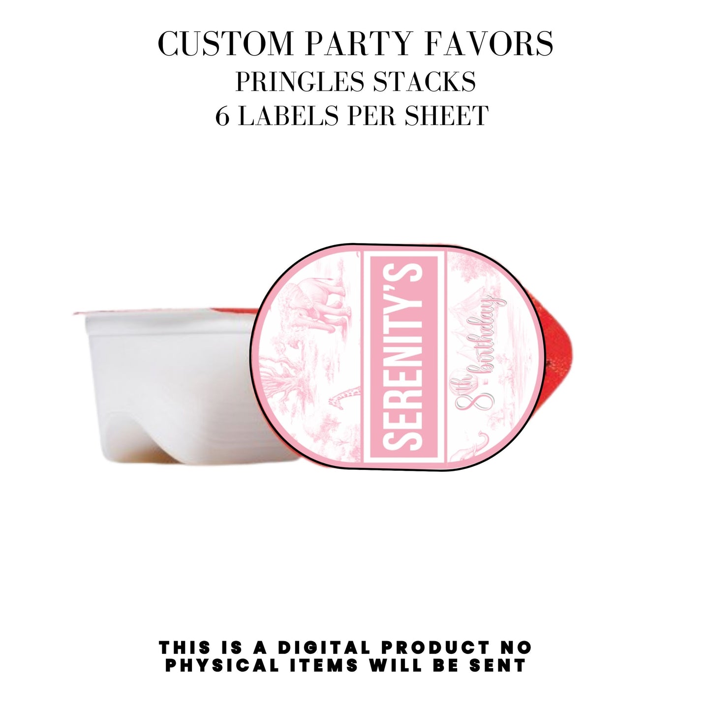 Toile du Jouy Safari Party Printable Favor Designs DFY