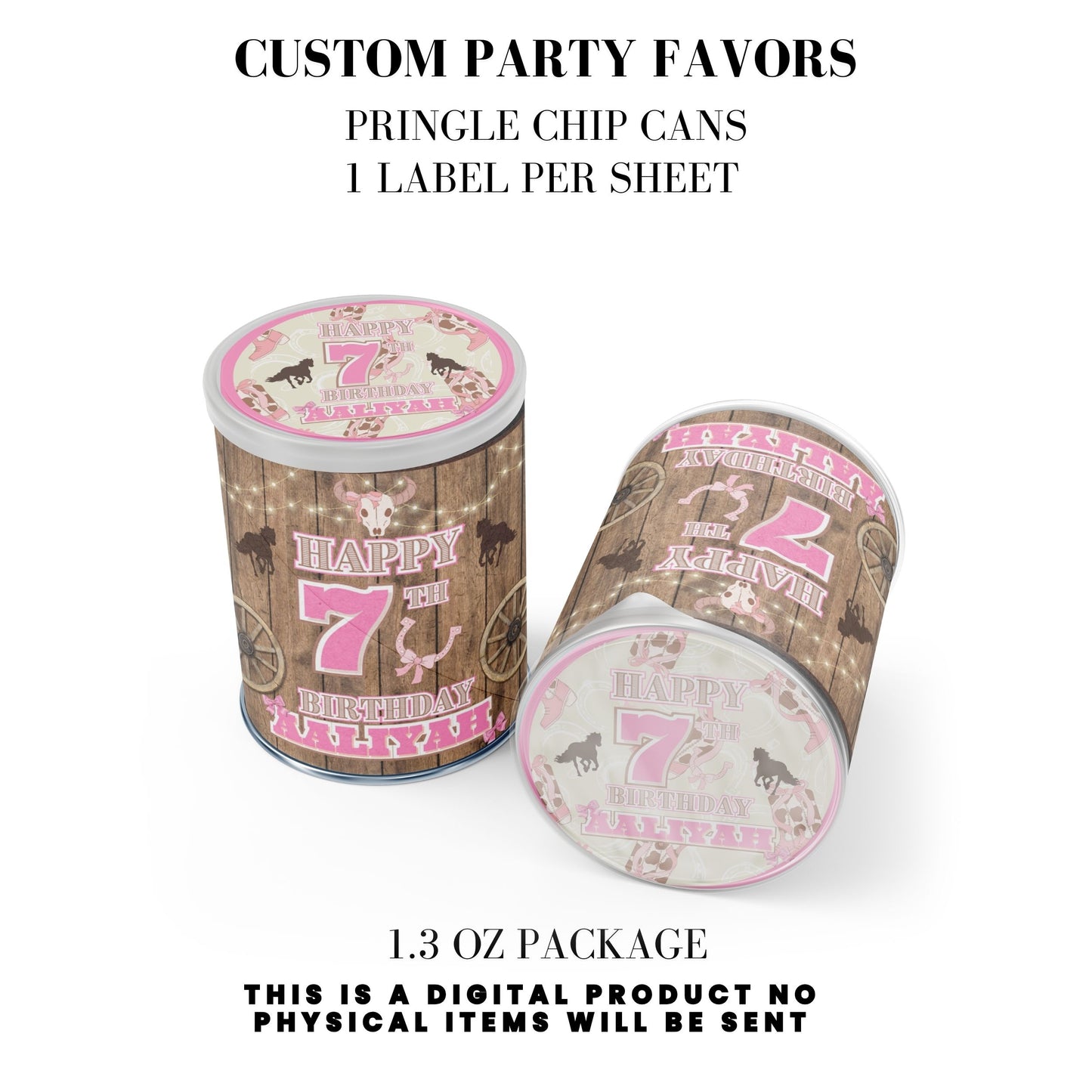 Cowgirl Rodeo Birthday Party Favors DFY