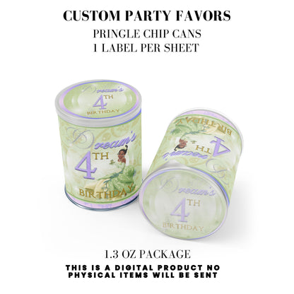 Princess Tiana Printable Favor Designs DFY