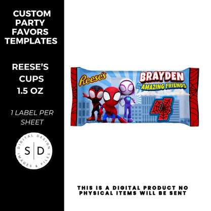 Spidey & Friends Birthday Party Favors DFY