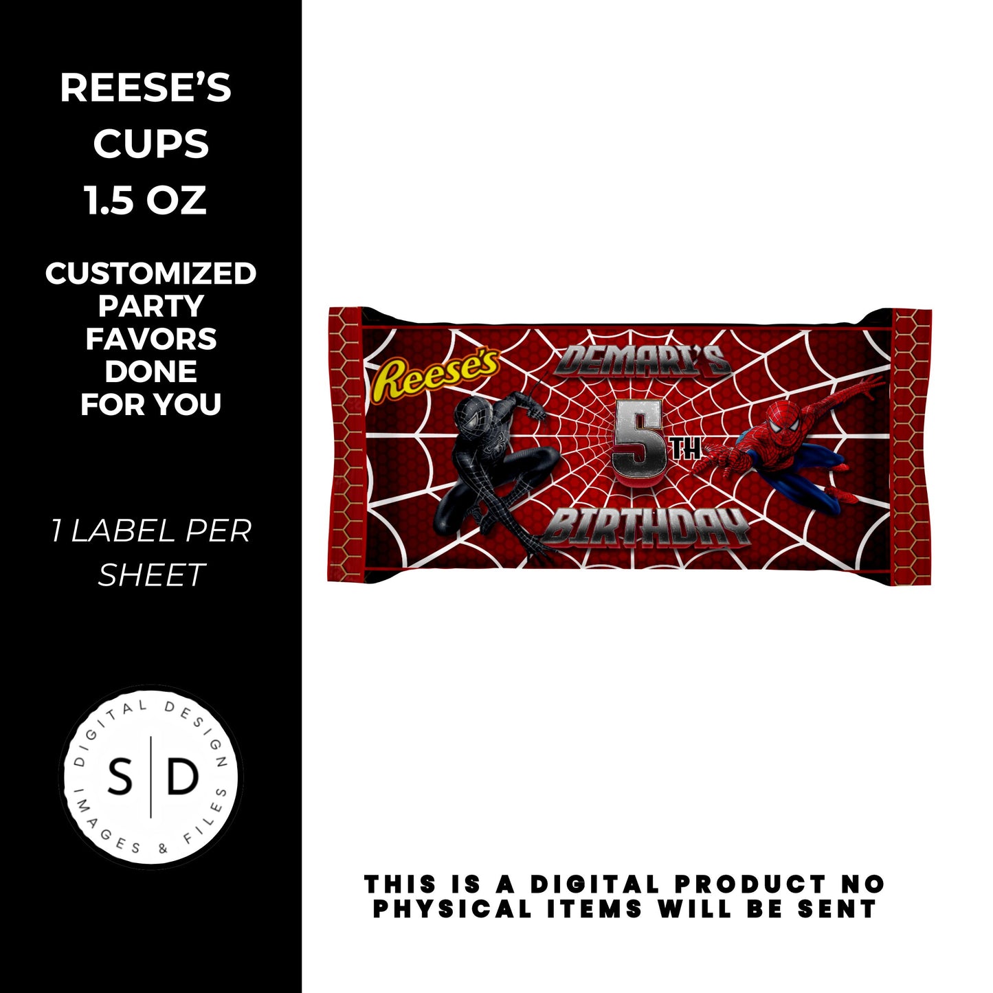 Spiderman Vs Venom Party Favors DFY