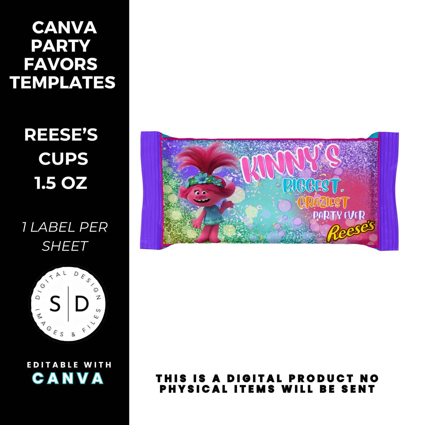 Trolls Craziest Party Favor Templates Bundle