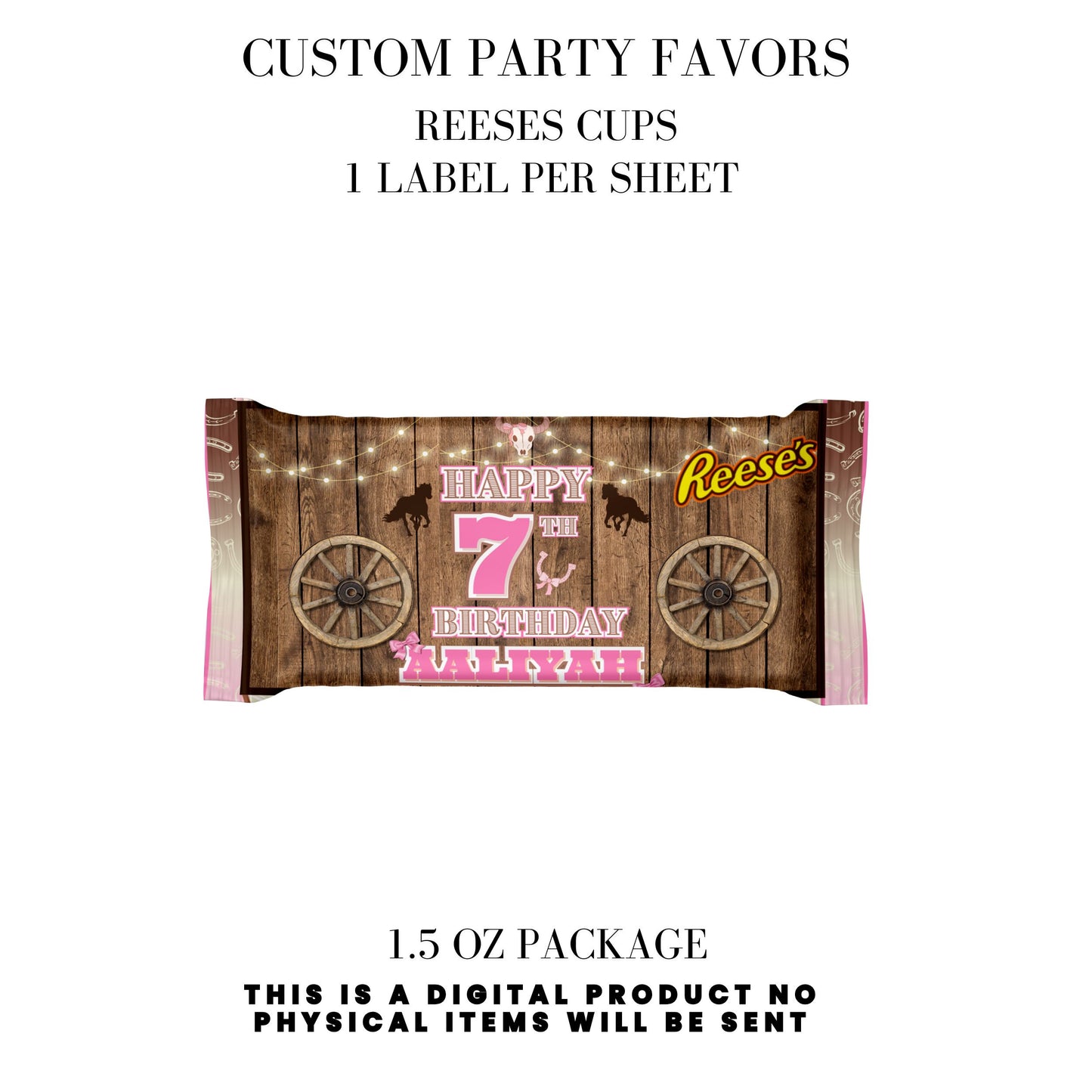 Cowgirl Rodeo Birthday Party Favors DFY