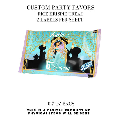 Princess Jasmine Birthday Party Favors DFY