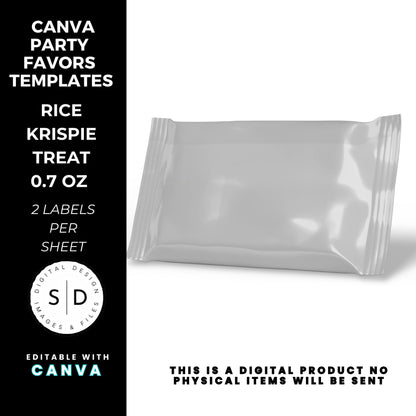 Customizable Canva Template for Rice Krispie Treat