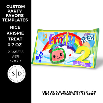 Rainbow Melon Birthday Party Favor Bundle DFY