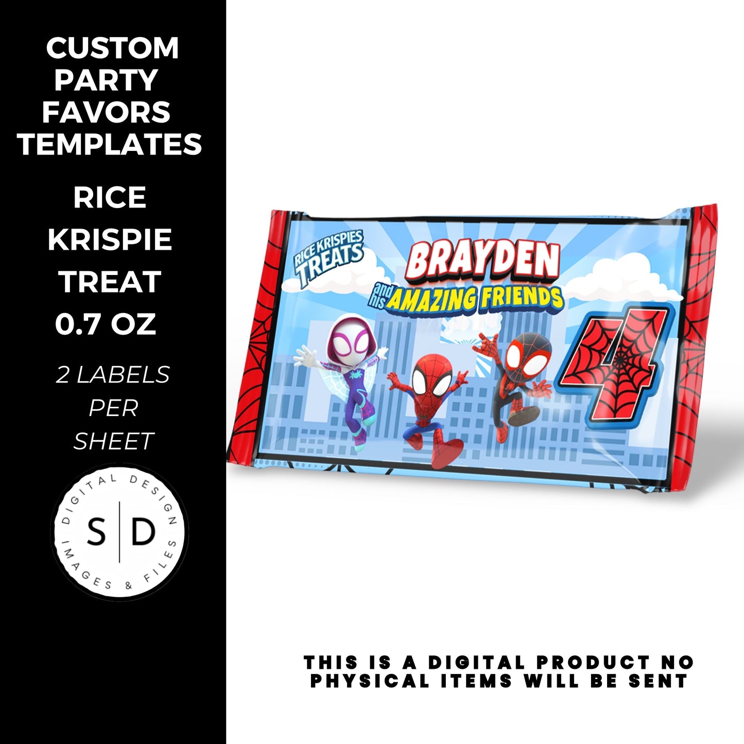 Spidey & Friends Birthday Party Favors DFY