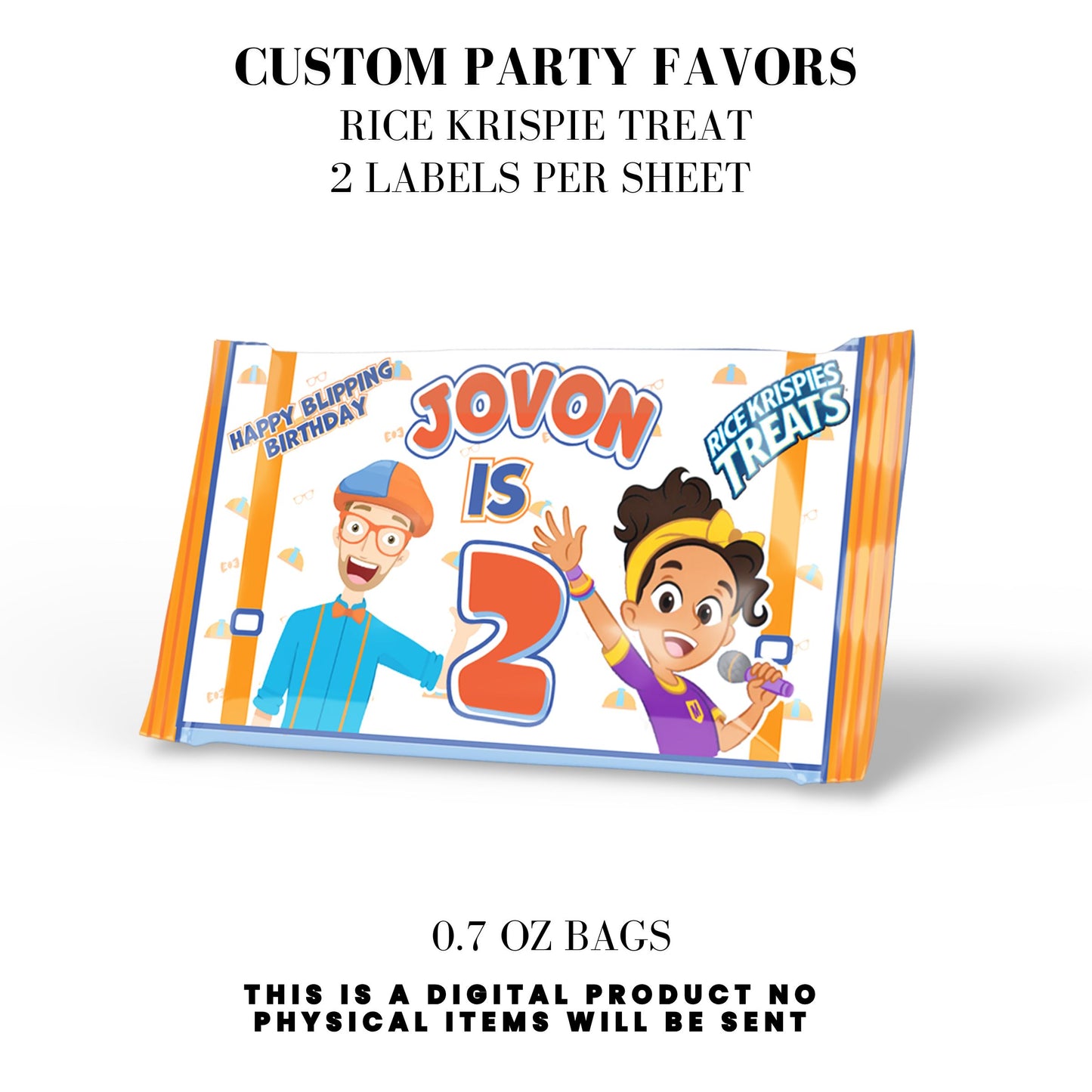 Blippi Birthday Party Printables DFY