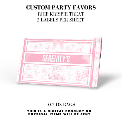 Toile du Jouy Safari Party Printable Favor Designs DFY