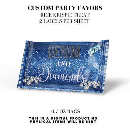 Denim & Diamonds Party Printable Favor Designs DFY