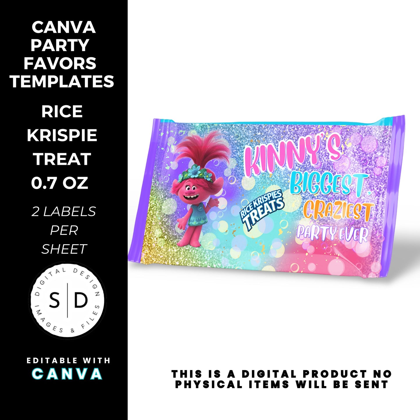 Trolls Craziest Party Favor Templates Bundle