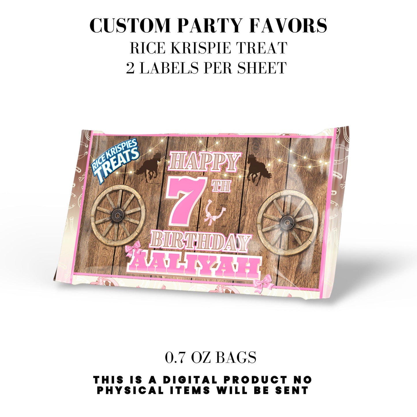 Cowgirl Rodeo Birthday Party Favors DFY