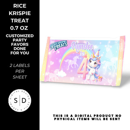 Unicorn Rainbow Sparkle Party Favors DFY