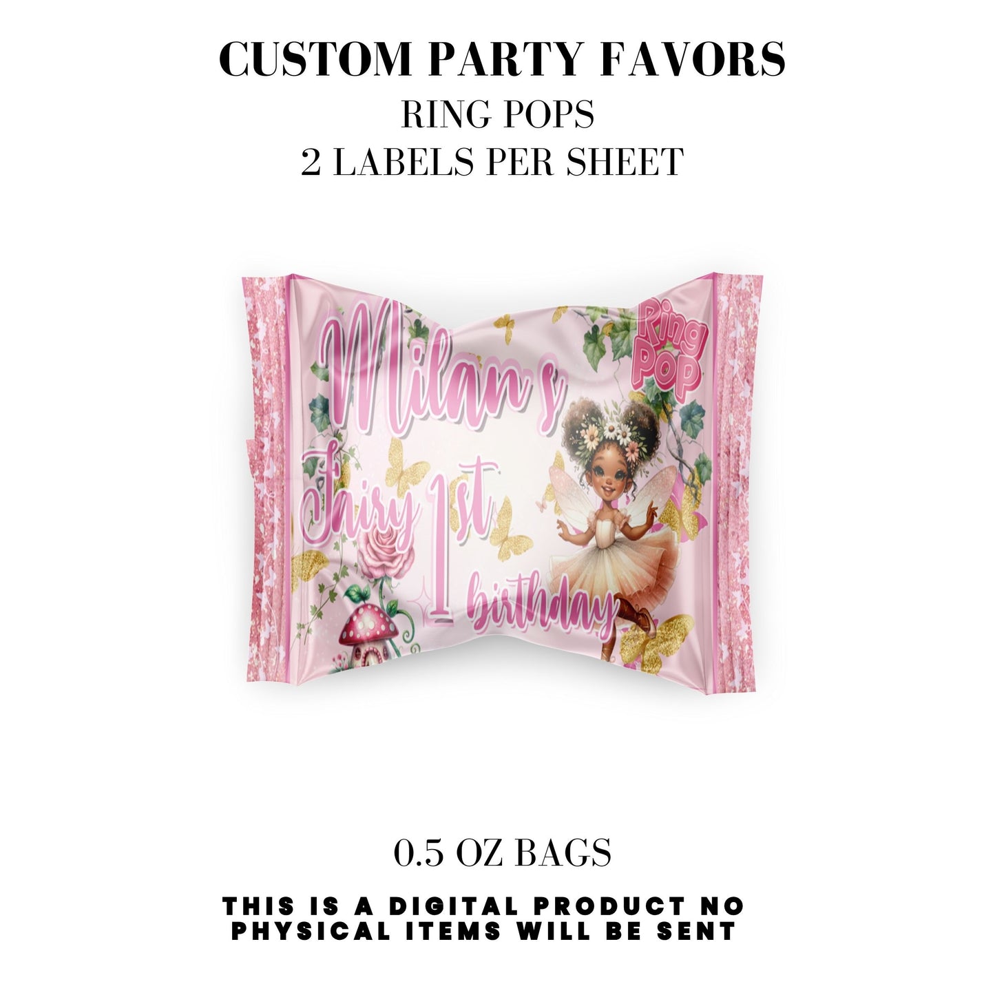 Pink Fairy Garden Birthday Party Favors DFY