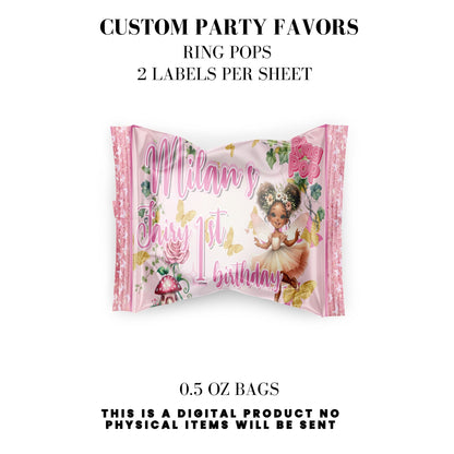 Pink Fairy Garden Birthday Party Favors DFY