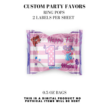 Fairy Abby Birthday Party Favors