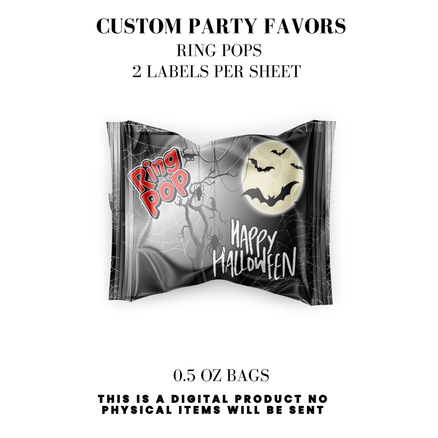 Happy Halloween Spooky Party Favors DFY