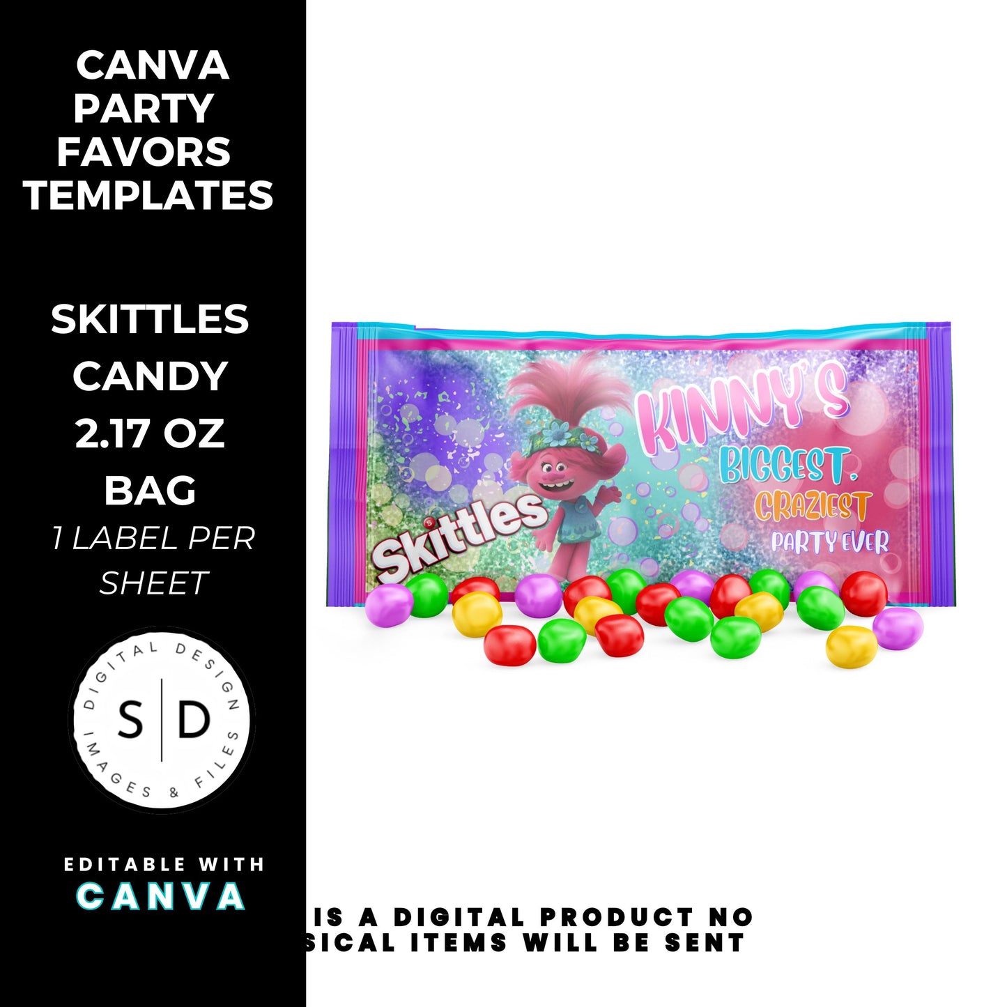 Trolls Craziest Party Favor Templates Bundle