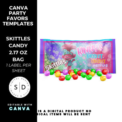 Trolls Craziest Party Favor Templates Bundle